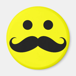 Imán Funny Mustache Face Magnets