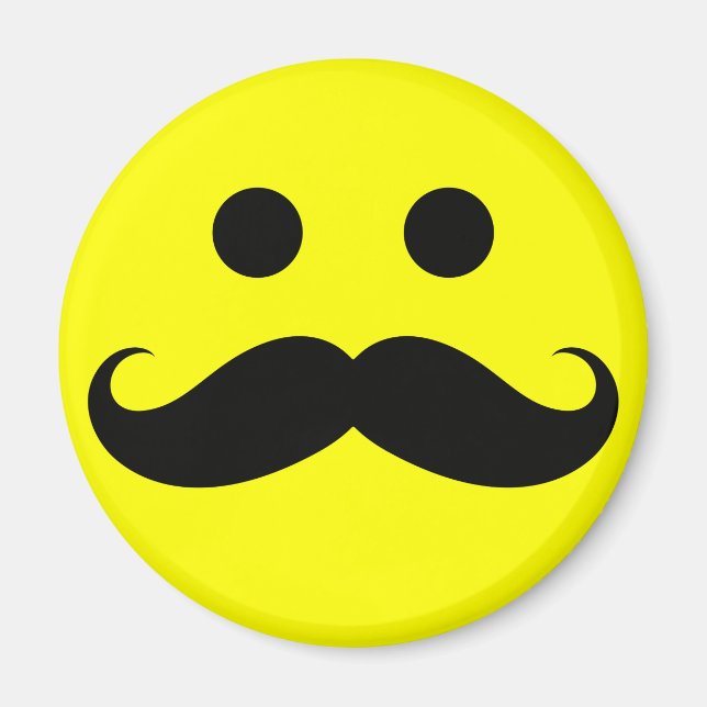 Imán Funny Mustache Face Magnets (Frente)