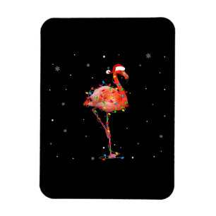 Imán Funny Navidades de Flamingo Ligero Vestido Cute Xm