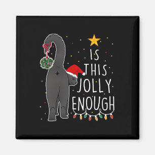 Imán Funny Navidades De Gatos Negros Es Esta Mujer Sufi