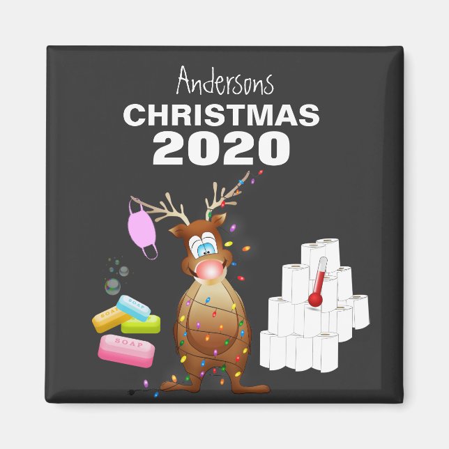 Imán Funny Navidades personalizados 2020 (Frente)