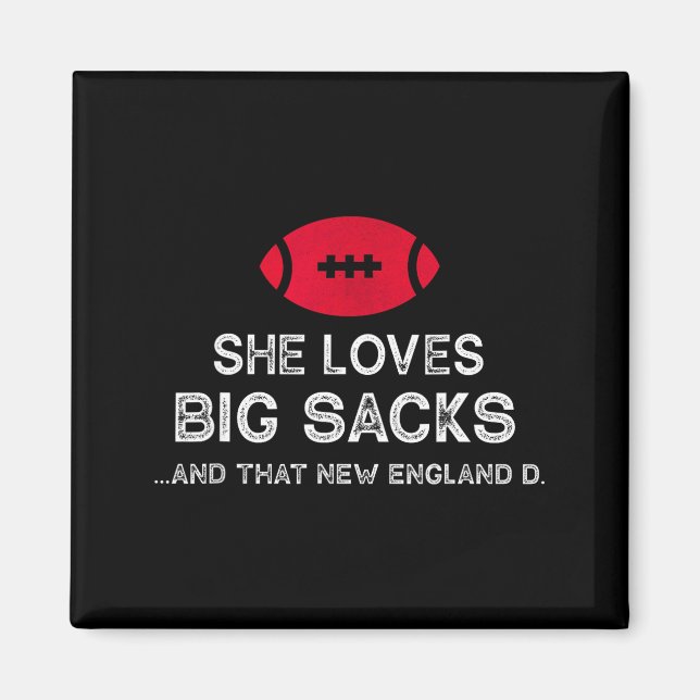 Imán Funny New England Football Quote Men Women Gift  (Frente)