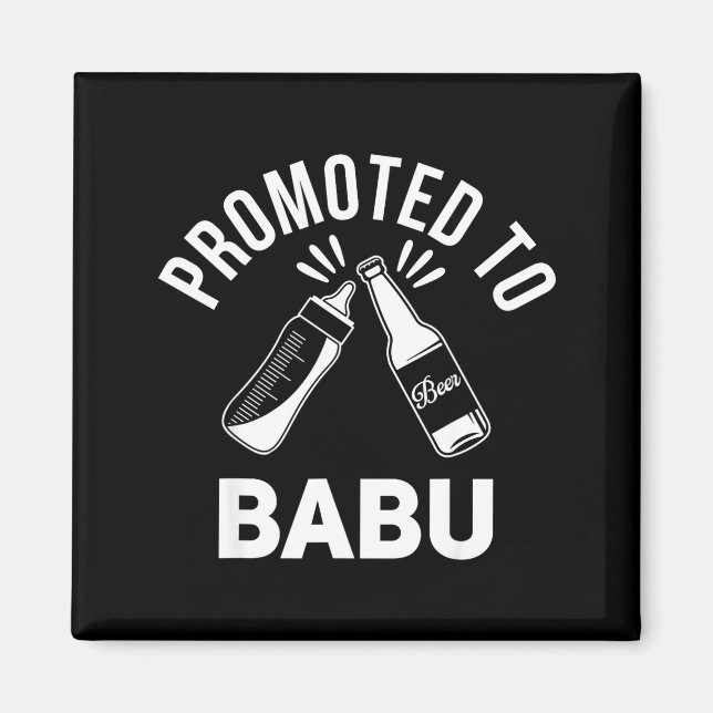 Imán Funny New Grandpa Pregnancy Announcement Promoted  (Frente)