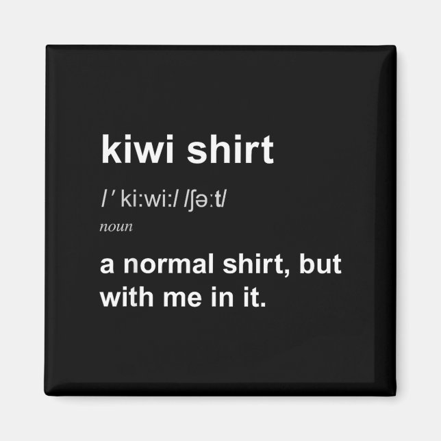 Imán Funny New Zealand For Men Women Kiwi Gift Humour  (Frente)