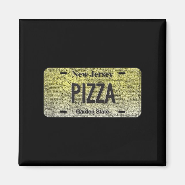 Imán Funny Nj State Vanity License Plate Zza  (Frente)