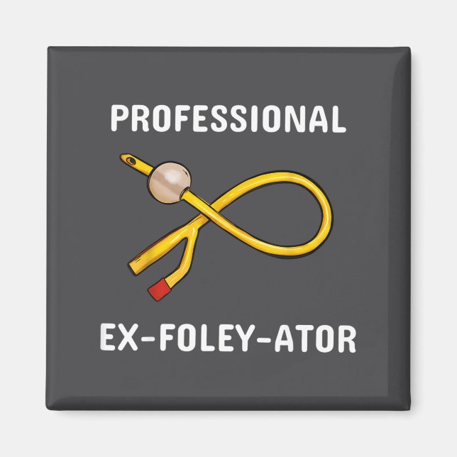 Imán Funny Nurse Urology Crew T- Catheter Joke Student  (Frente)