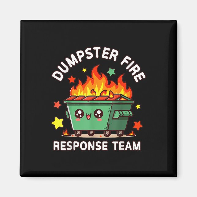 Imán Funny Obra divertida del equipo de respuesta a inc (Frente)