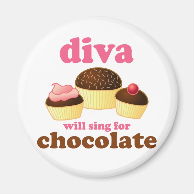 Imán Funny Opera Diva (Frente)