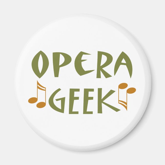Imán Funny Opera Geek (Frente)
