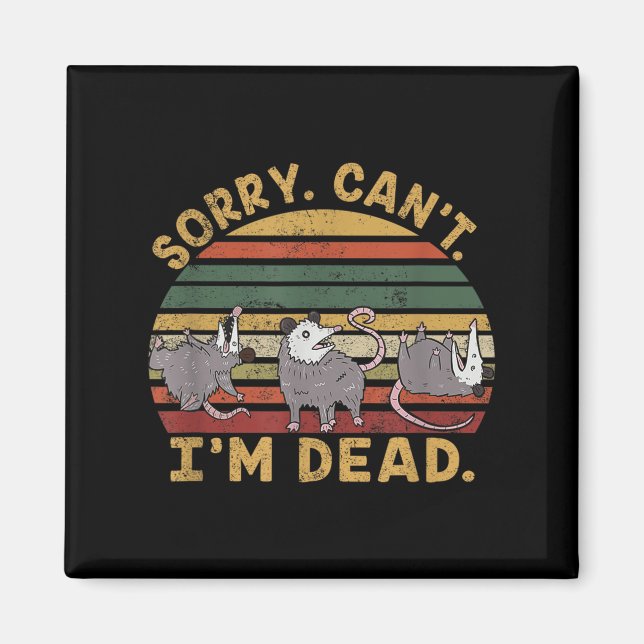 Imán Funny Ossum Ssum Trash Eater Lo siento no puedo se (Frente)