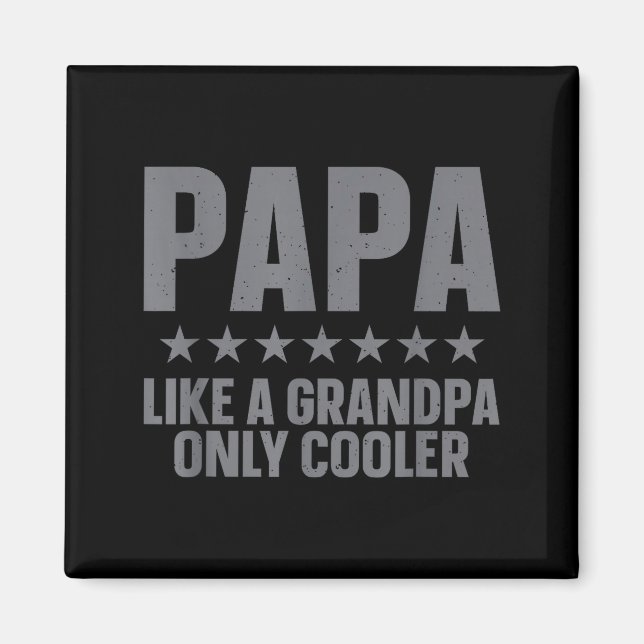 Imán Funny Papa Art For Grandpa From Grandkids Father's (Frente)