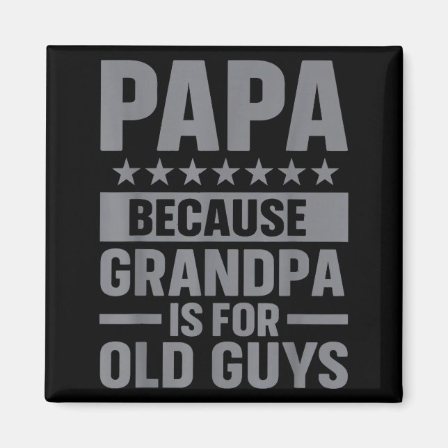 Imán Funny Papa Art For Grandpa From Grandkids Father's (Frente)