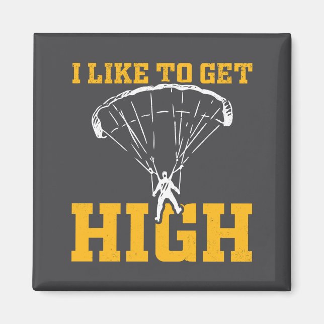 Imán Funny Parachute Quote Skydiver  (Frente)