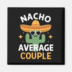Imán Funny Pareja Promedio Nacho Cinco De Mayo Mexicano