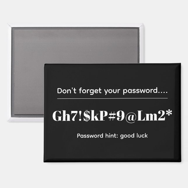 Imán Funny Password (Anverso/Reverso)