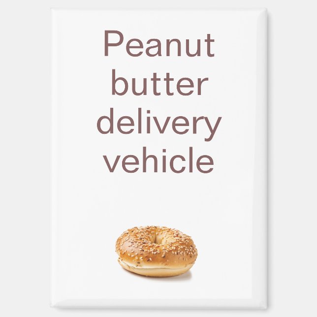 Imán Funny Peanut Butter Refrigerator (Anverso)