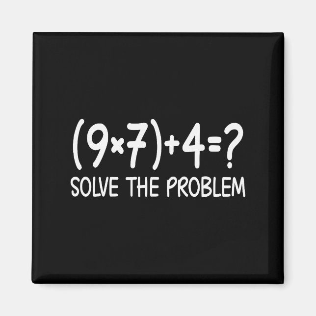 Imán Funny Pemdas Elementary Math Teacher Brainrot 67 M (Frente)