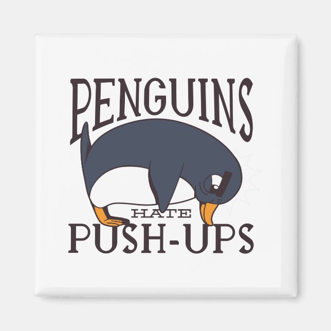Imán Funny Penguin Saying (Frente)