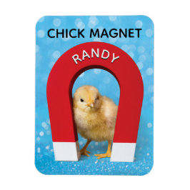 Imán Funny Personalizable Nombre Chick Magnet