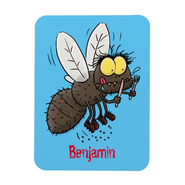 Imán Funny personalizado de insectos de herradura (Vertical)