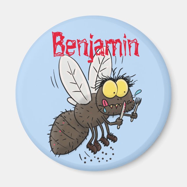 Imán Funny personalizado de insectos de herradura (Frente)