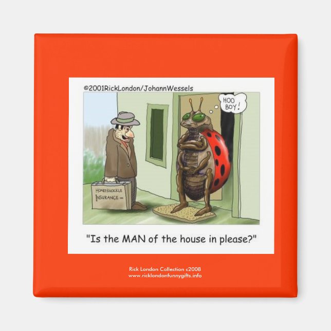 Imán Funny Personalizado De Ladybug En El Magnet De Nov (Frente)