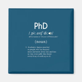 Imán funny phd definition square