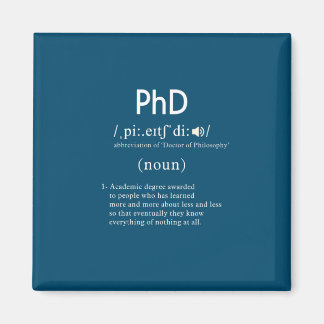 Imán funny phd definition square