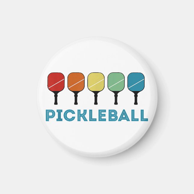 Imán Funny Pickleball Retro Vintage (Frente)