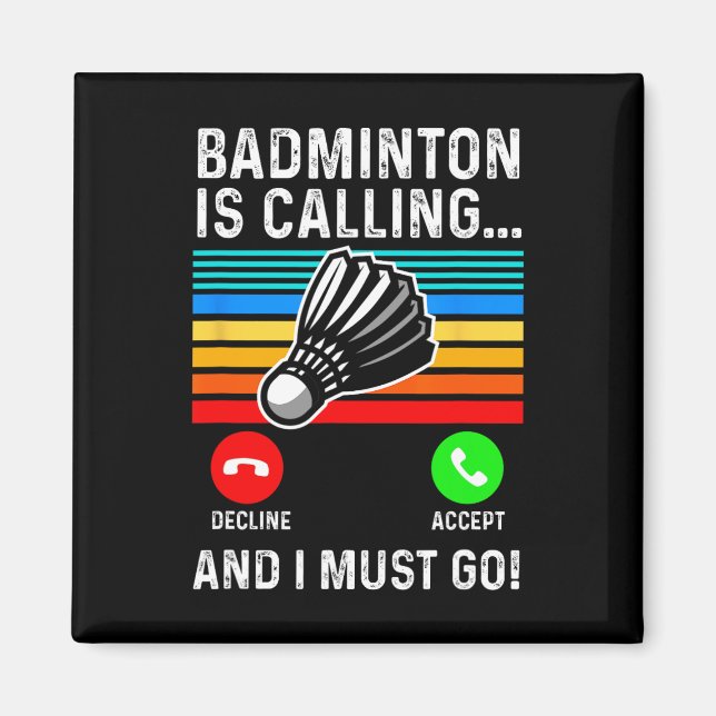 Imán Funny Picklell Dminton Shuttle (Frente)