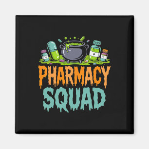 Imán Funny Pills Farmacéutica Escuadrón Halloween Pa