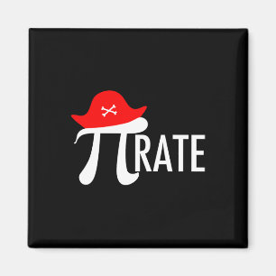 Imán Funny Pirate Math Pun - Humor de símbolo de Pi Day