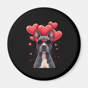 Imán Funny Pitbull Día de San Valentín Perro Papá Mamá 