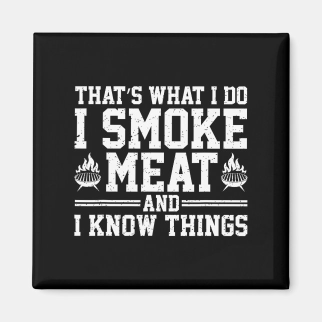 Imán Funny Pitmaster I Smoat Bbq Smoker Grill (Frente)