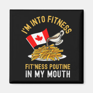 Imán Funny Poutine Rutina Im En Fitness Canadien Que
