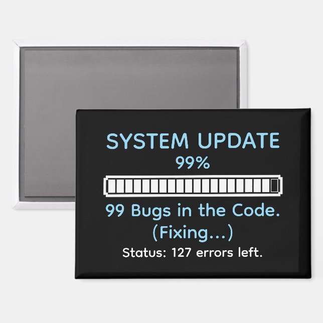 Imán Funny Programmer Coding (Anverso/Reverso)