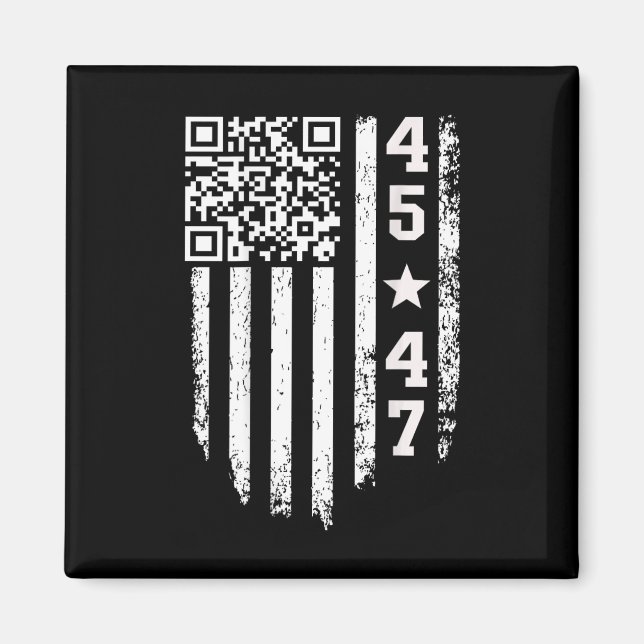 Imán Funny Qr presidente Trump 4547 código de baile de  (Frente)