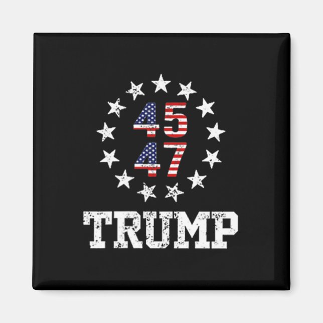 Imán Funny Qr presidente Trump 4547 Trump código de bai (Frente)