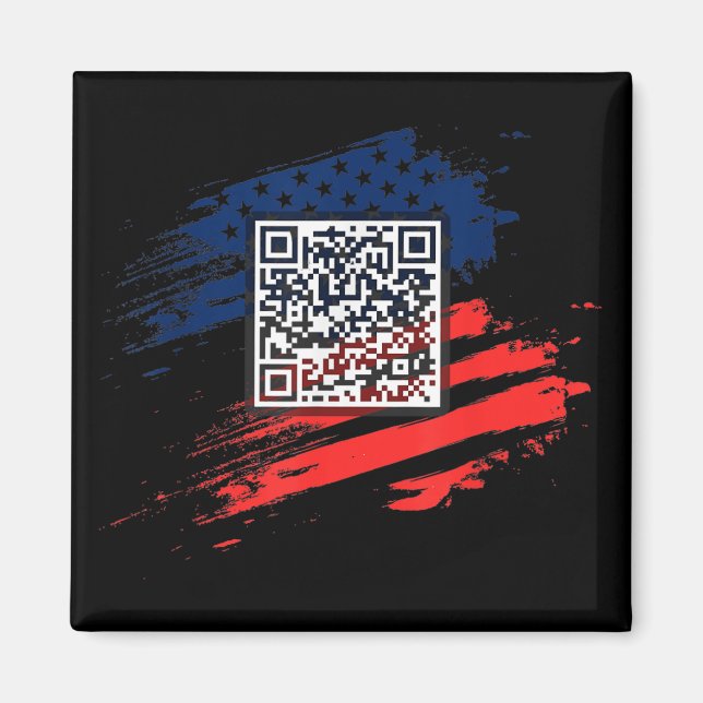 Imán Funny Qr presidente Trump código de baile (Frente)