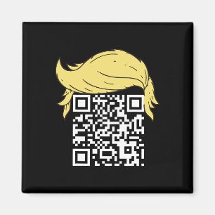 Imán Funny Qr presidente Trump, código de baile 2
