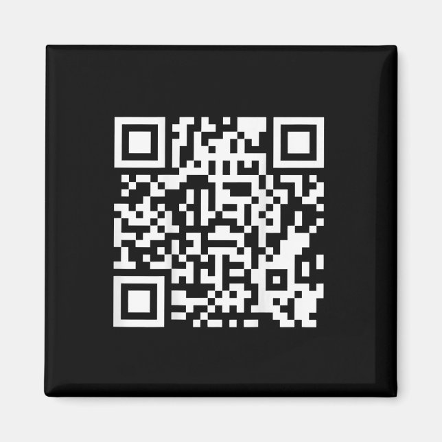 Imán Funny Qr presidente Trump código de baile (en negr (Frente)