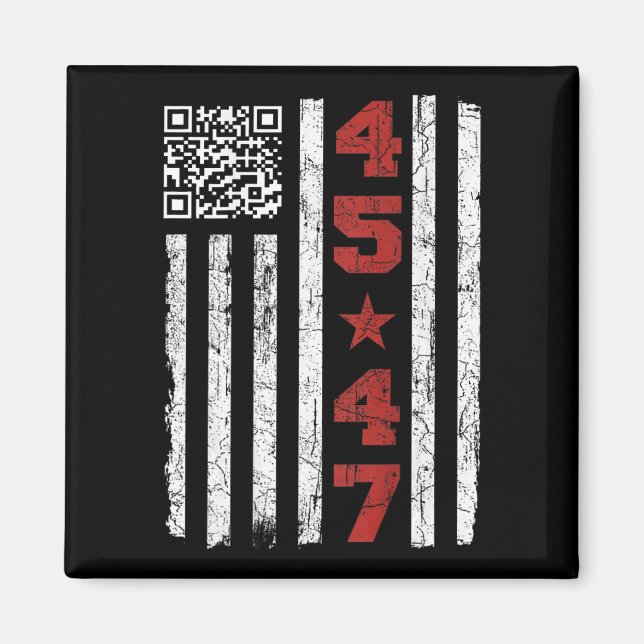 Imán Funny Qr presidente Trump, código de baile Trump 4 (Frente)