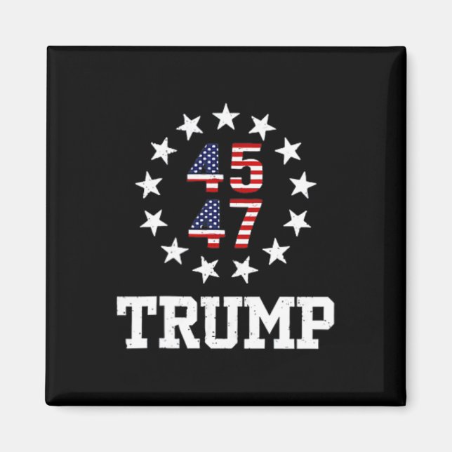 Imán Funny Qr presidente Trump inauguración de código d (Frente)