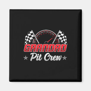 Imán Funny Race Car Birday Party Carreras Familia Grand