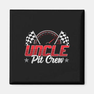 Imán Funny Race Car Birday Party Carreras Familia Tío