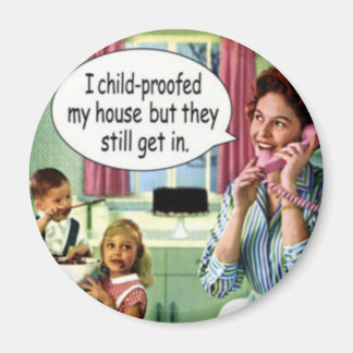 Imán Funny Retro Housewife Magnet