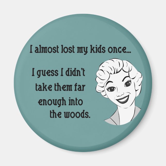 Imán Funny Retro Mom Magnet (Frente)