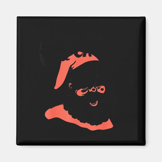 Imán Funny Retro Santa Let's See Some Big Nick Energy C (Frente)