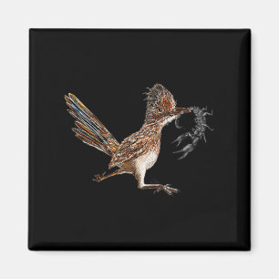 Imán Funny Roadrunner Scorpion Road Runner Bird Hunter