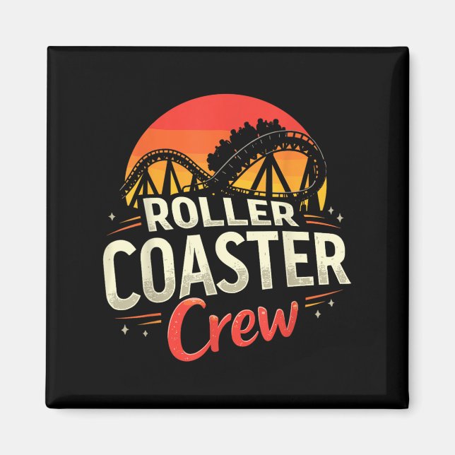 Imán Funny Roller Coaster Crew Parque de Atracciones Ro (Frente)